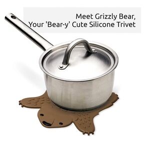 Trivet for Kitchen Counter -‎ Hot Pot Holder Trivet for Table -(Grizzly)